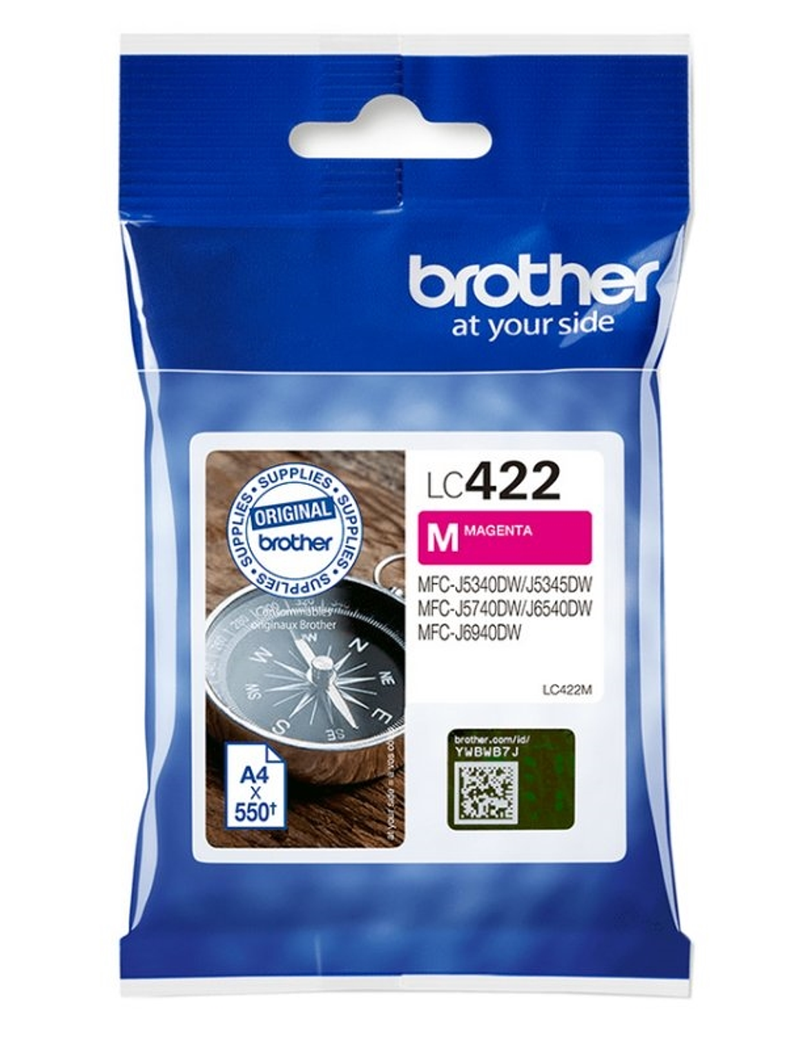 Brother Cartucho LC422M Magenta 1