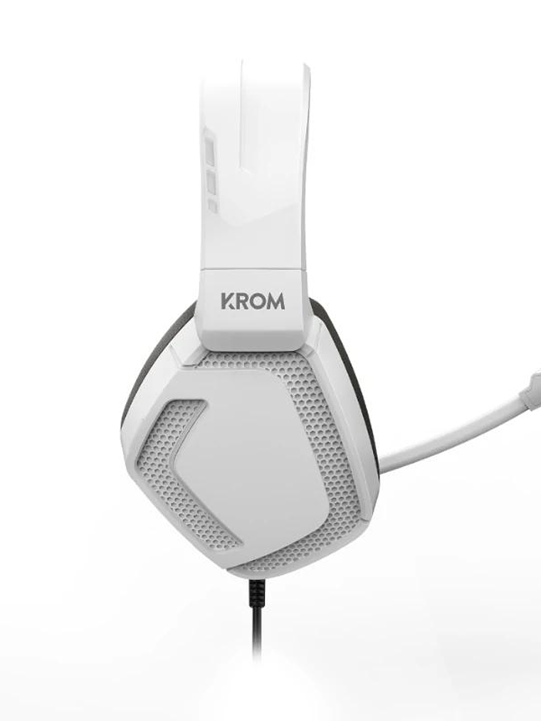 KROM KOPA PRO | AURICULAR GAMING STEREO BLANCO 3