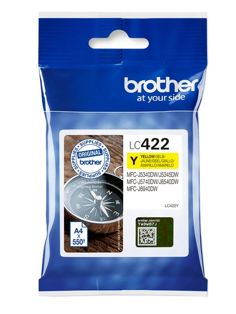 Brother Cartucho LC422Y Amarillo 1