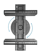 Tooq LP3770F-R Soporte Pared  rotación 360° 37-70