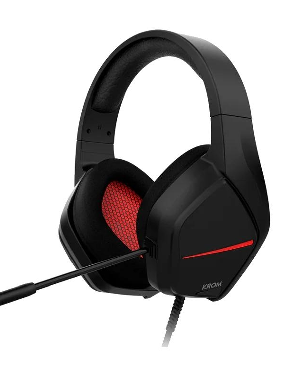 KROM KOPA MOVE AURICULAR GAMNG ESTEREO NEGRO ROJO 1