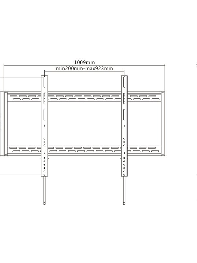 Tooq LP41130F-B Soporte Pared  fijo 60-100
