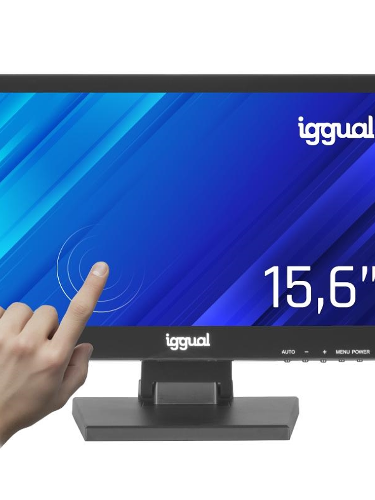 iggual Monitor táctil capacitivo 15,6