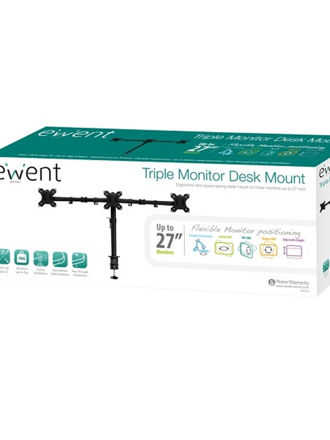 EWENT  EW1513 Sopore Tv Mesa  3 Monit. Hasta 27