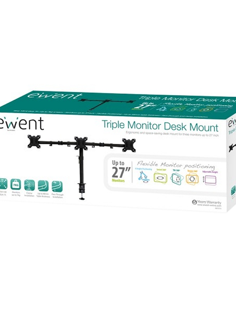 EWENT  EW1513 Sopore Tv Mesa  3 Monit. Hasta 27