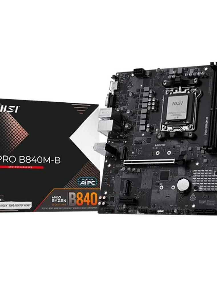 MSI Placa Base PRO B840M-B DDR5 mATX 1