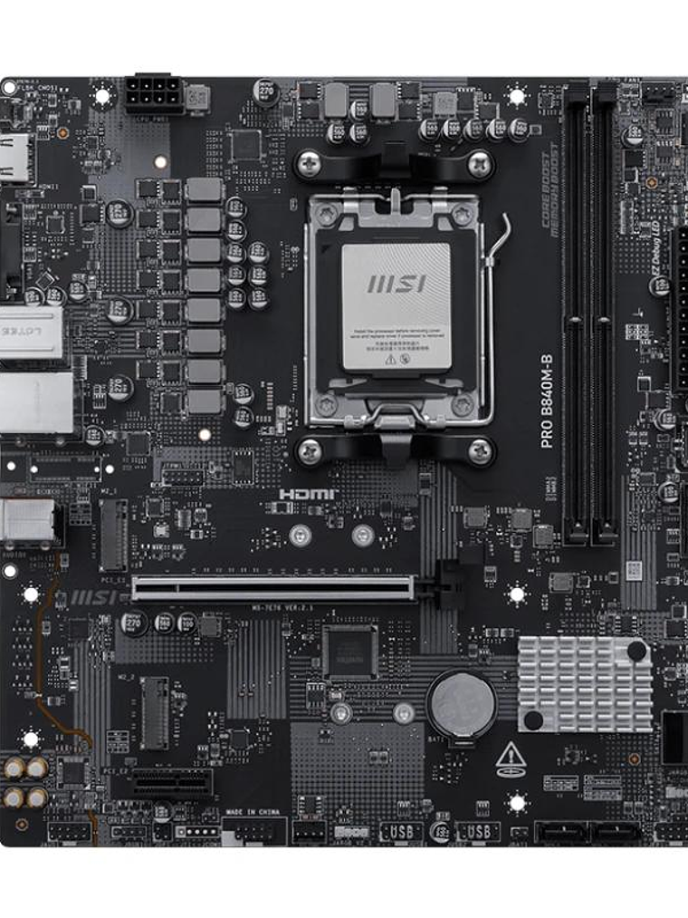 MSI Placa Base PRO B840M-B DDR5 mATX 2