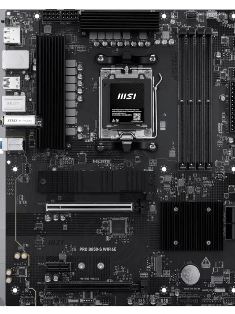 MSI Placa Base PRO B850-S WIFI6E DDR5 ATX AM5 2