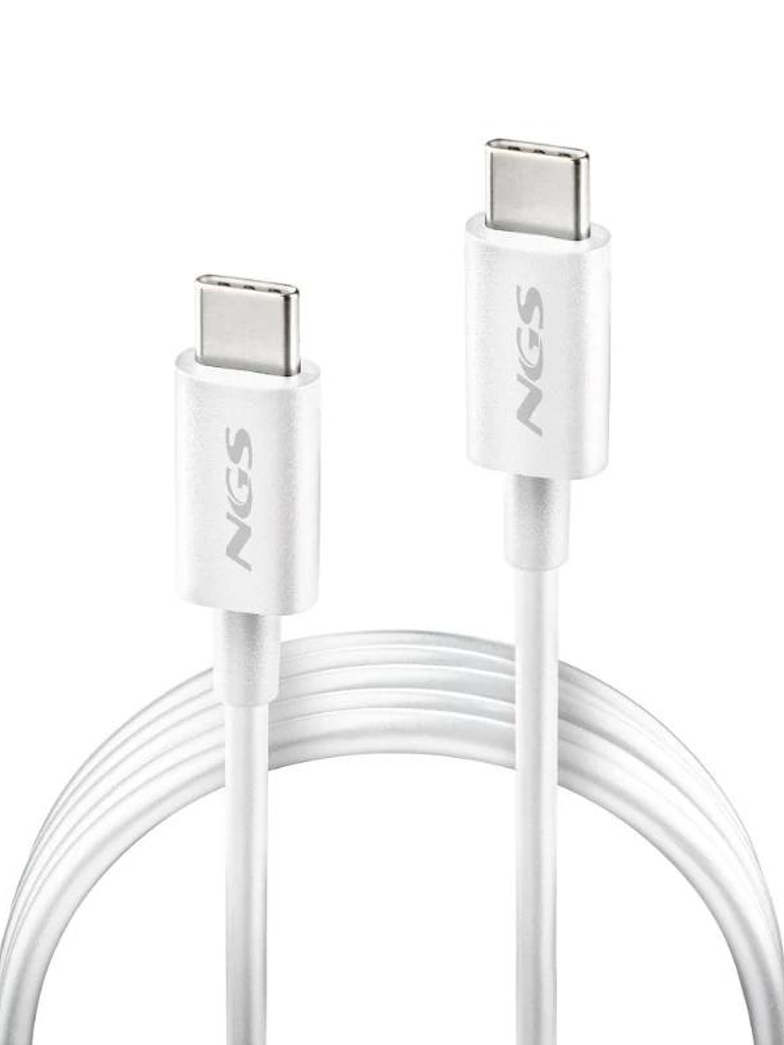 NGS CABLE CARGA RAPIDA USB-C A USB-C 1M BLANCO 2