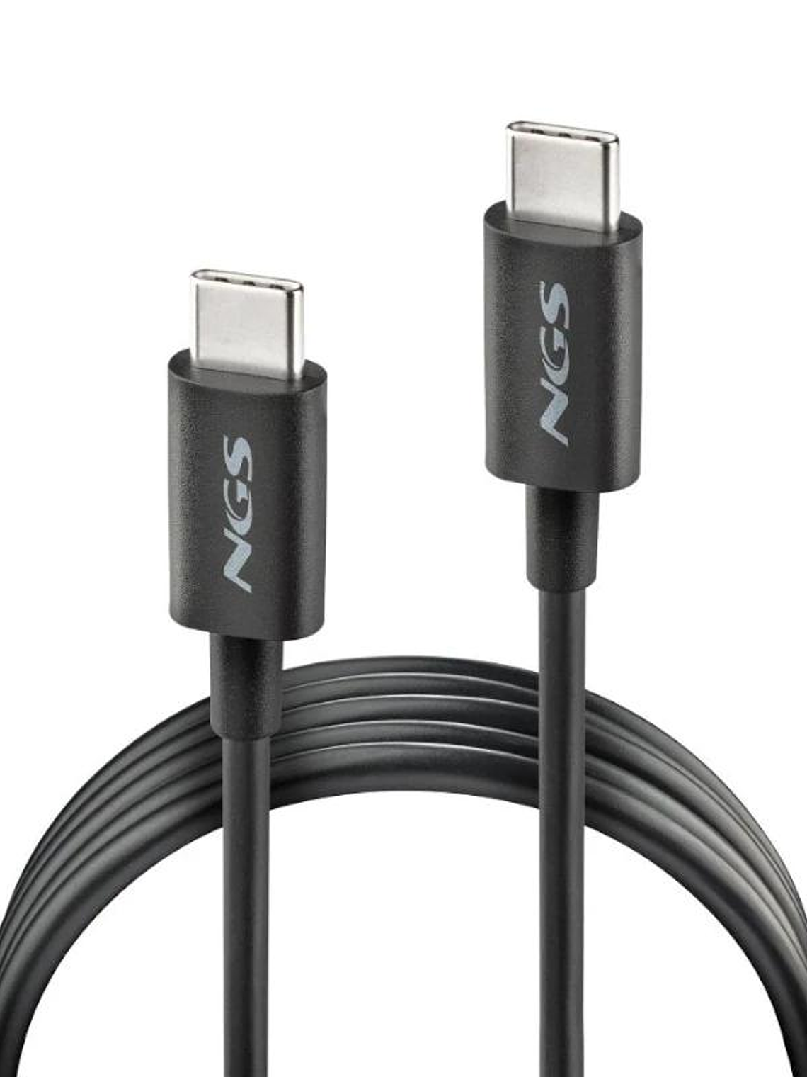 NGS CABLE CARGA RAPIDA USB-C A USB-C 1M NEGRO 2