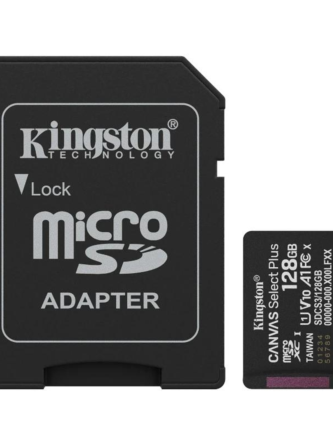 Kingston SDCS3/128GB microSD XC Gen3 150MB/s A1 1