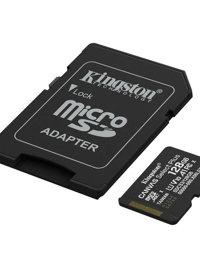 Kingston SDCS3/128GB microSD XC Gen3 150MB/s A1 2