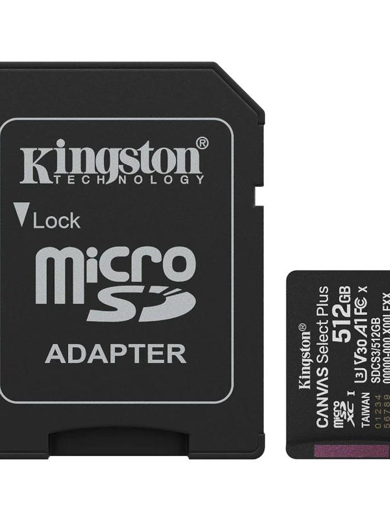Kingston SDCS3/512GB microSDXC Gen3 150MB/s A1 1
