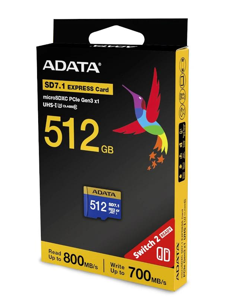 ADATA Extreme microSDXC 512GB SD7.1 Gen3x1 Switch2 4