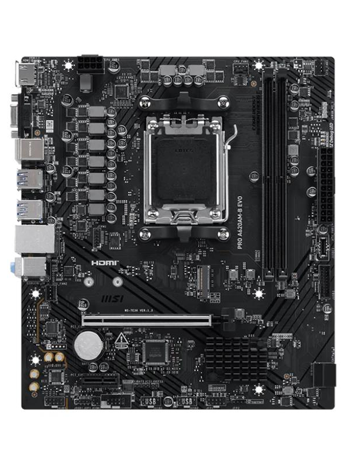 MSI Placa Base PRO A620AM-B EVO mATX AM5 2