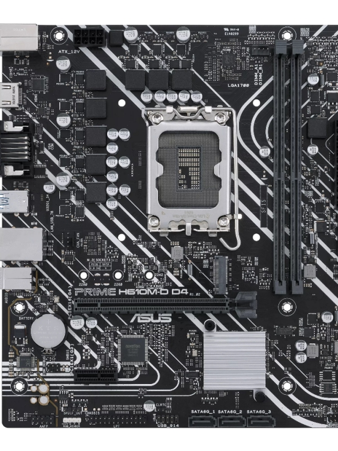 ASUS Placa Base PRIME H610M-D D4  mATX 1700 2