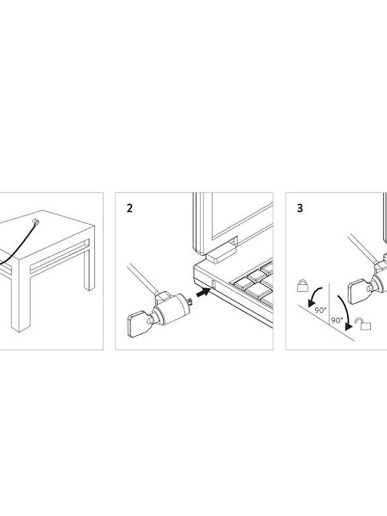 EWENT EW1242 Cable de Seguridad con llave 2