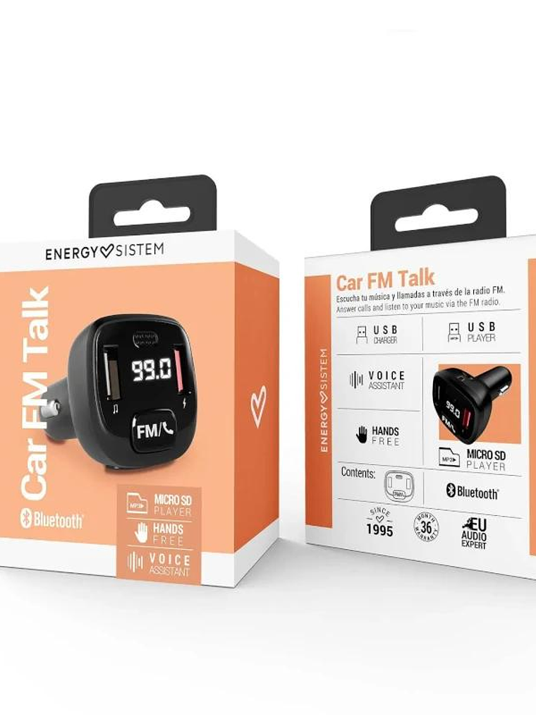 Energy Sistem Car FM Talk Negro 4