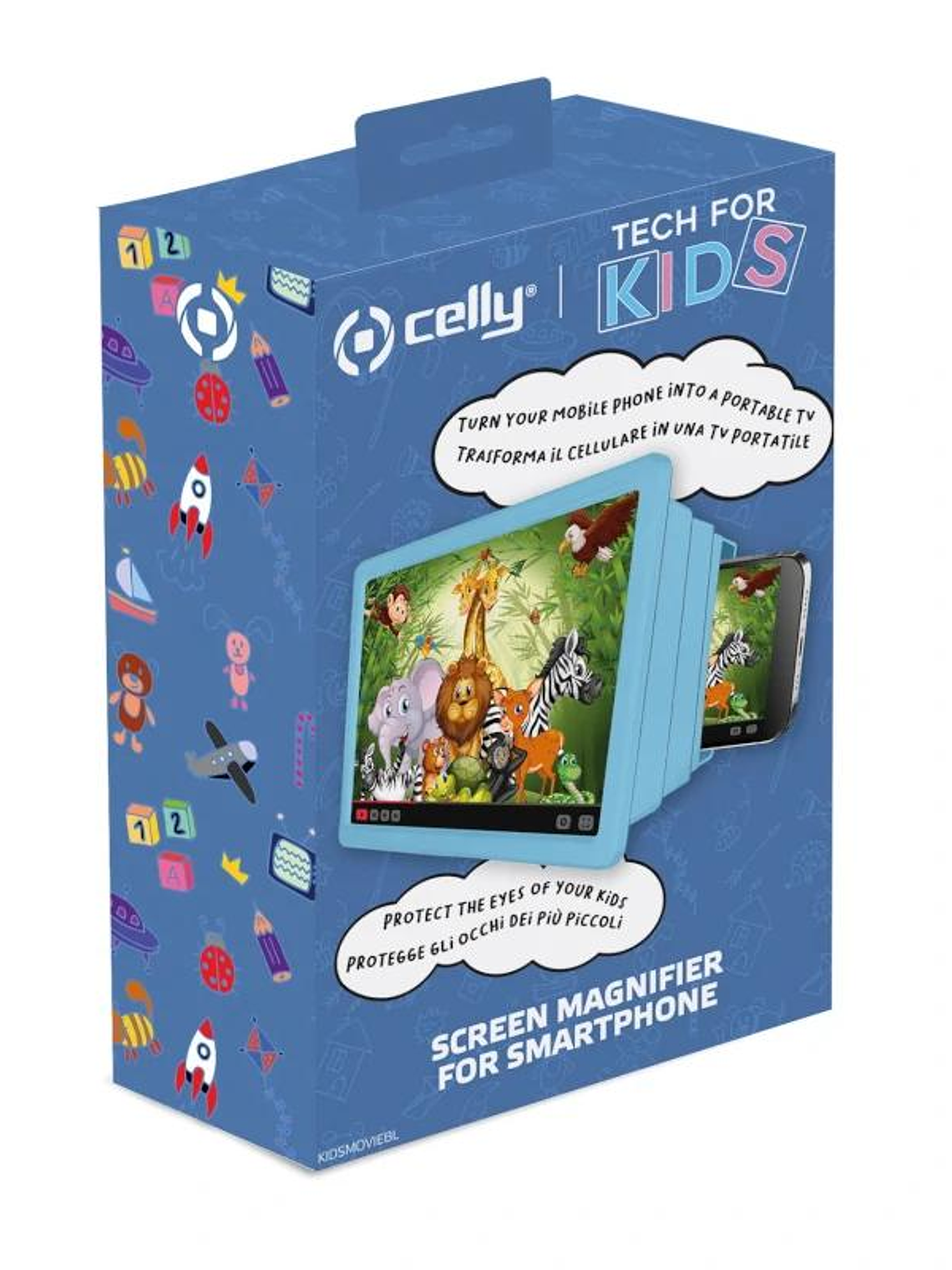 Celly amplificador de pantalla para niños Azul 3