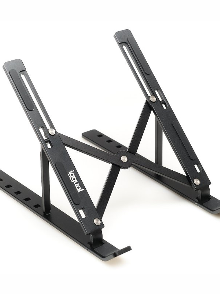 iggual Soporte elevador plegable portátil 17 negro 1