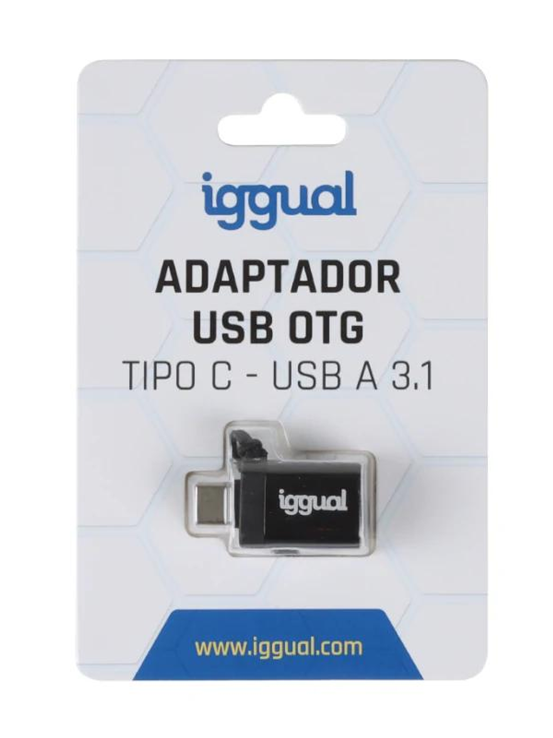 iggual Adaptador USB OTG tipo C a USB-A 3.1 negro 4