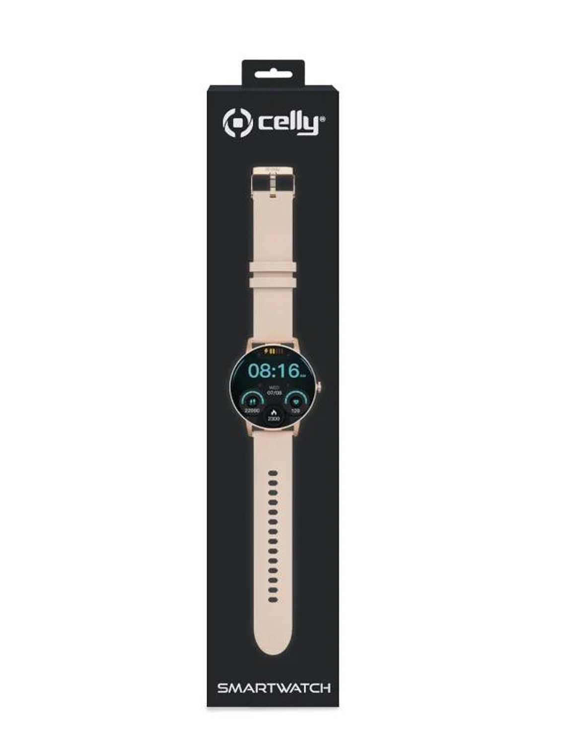 Celly Smartwatch Redondo Funcion Llamada Rosa 4