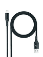 Nanocable Cable Lightining-USB A/M, Negro, 1 M - Miniatura 1