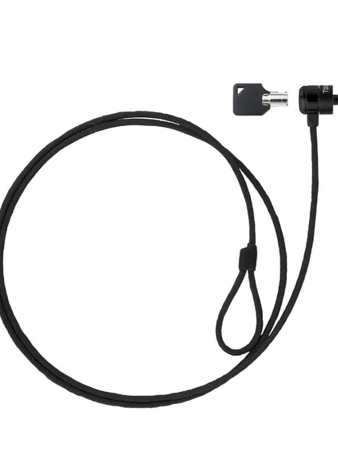 Tooq Cable de seguridad con llave portátiles Gris 1