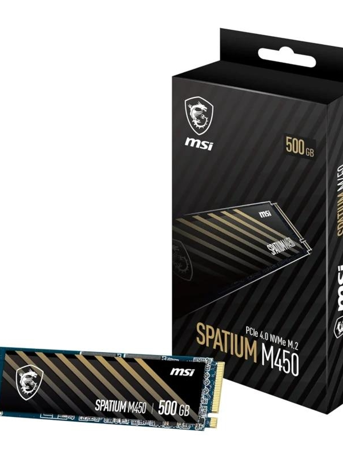 MSI SSD Spatium M450 500Gb PCIe 4.0 NVMe 3000 Mb-s 1