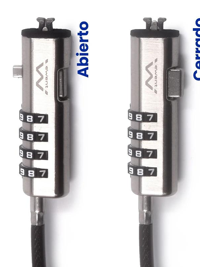 EWENT Cable Seguridad Nano combinacion 2