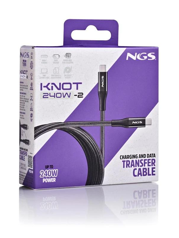 NGS CABLE CARGA RAPIDA USB A-USB-C 2.0 1MT 40GBPS 3