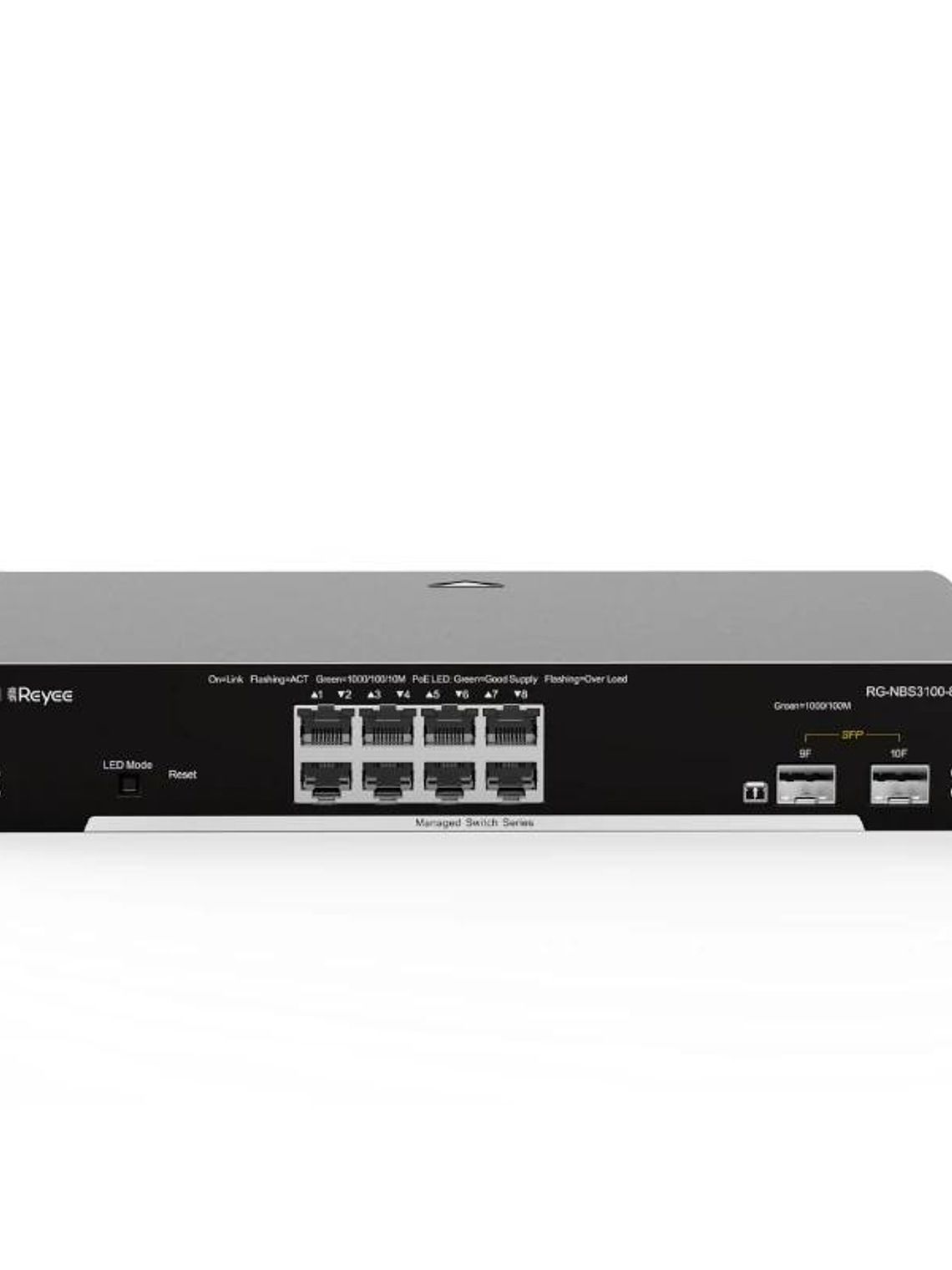 Reyee Switch L2 8xGb PoE+ 2xSFP Slots Rack 1
