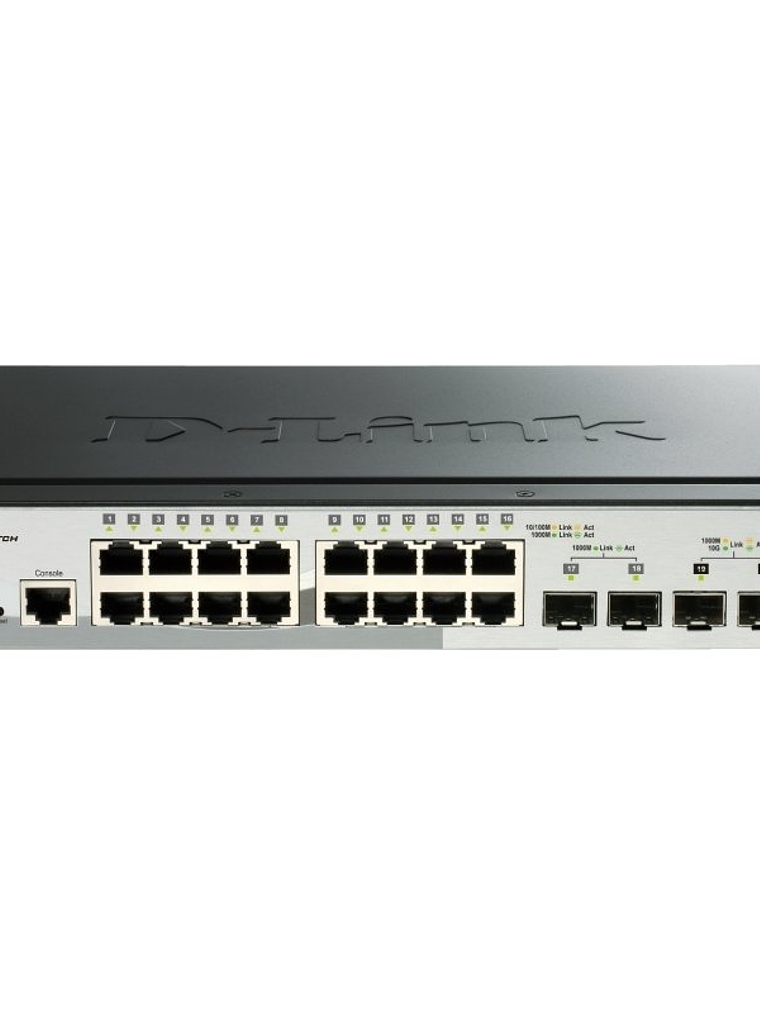 D-Link DGS-1510-20/E Switch L2 16xGb 2xSFP+ 2x10Gb 1