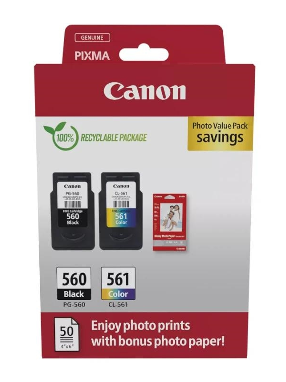 Canon Cartucho Multipack PG-560 /CLI-561+ papel Fo 1