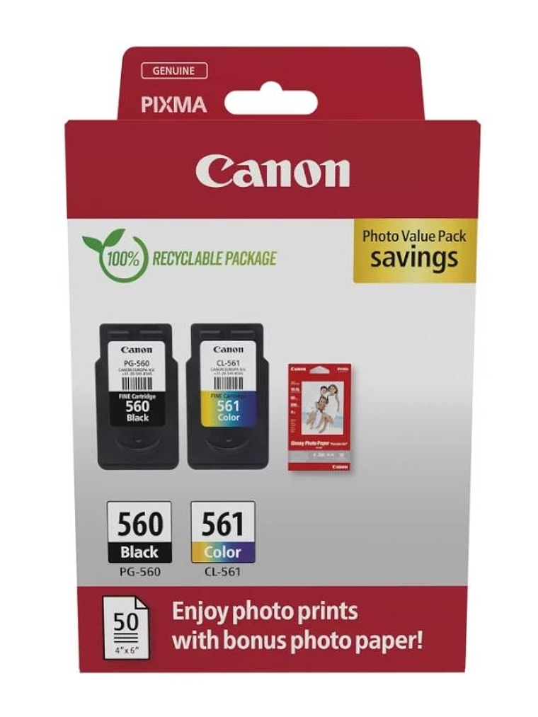 Canon Cartucho Multipack PG-560 /CLI-561+ papel Fo 1