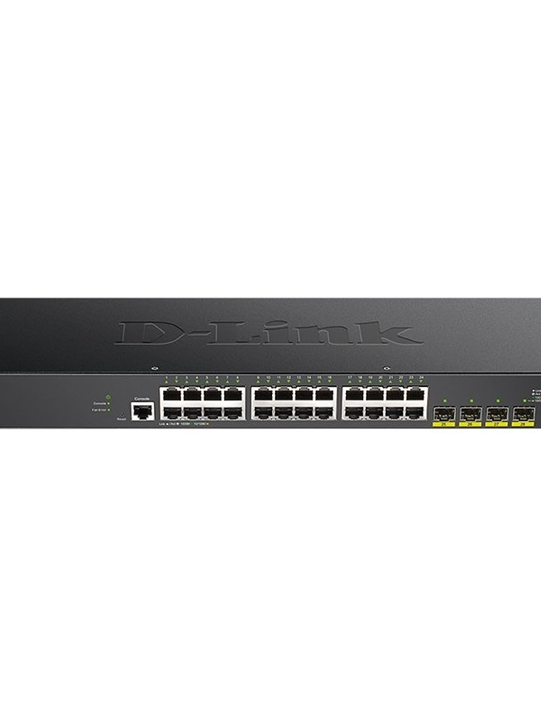 D-Link DGS-1250-28X/E Switch 24xGB+4x10G SFP+ 1