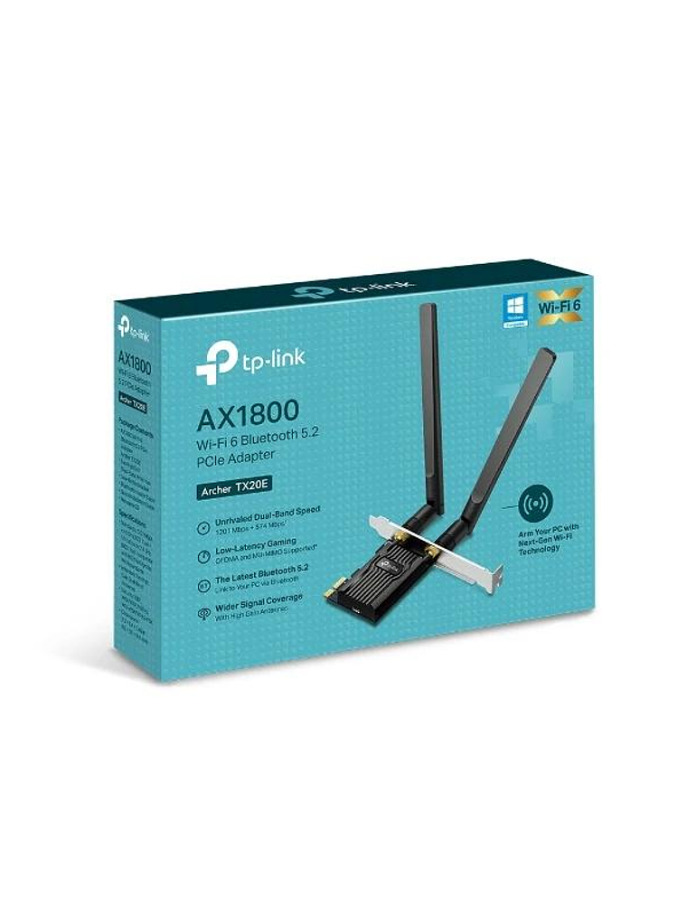 TP-Link Archer TX20E Adaptador PCIe WiFi6 AX1800 2