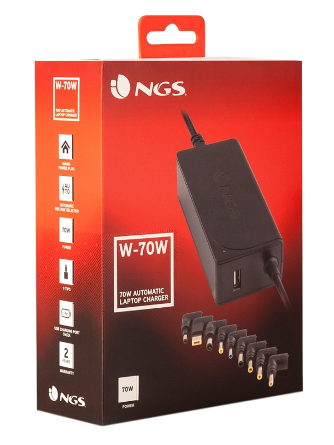 NGS Cargador Portatil Sliml W-70 2