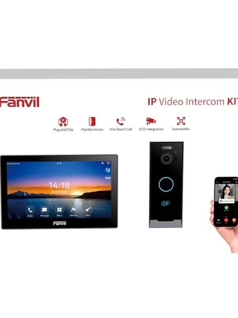 Fanvil VIK-01 Kit de videoportero Linux IP WiFi 1