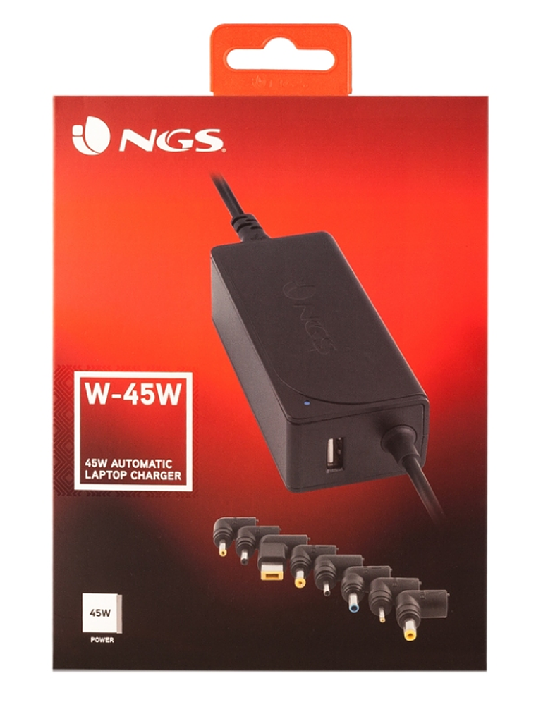 NGS  CARGADOR PARA PORTATIL 45W 3