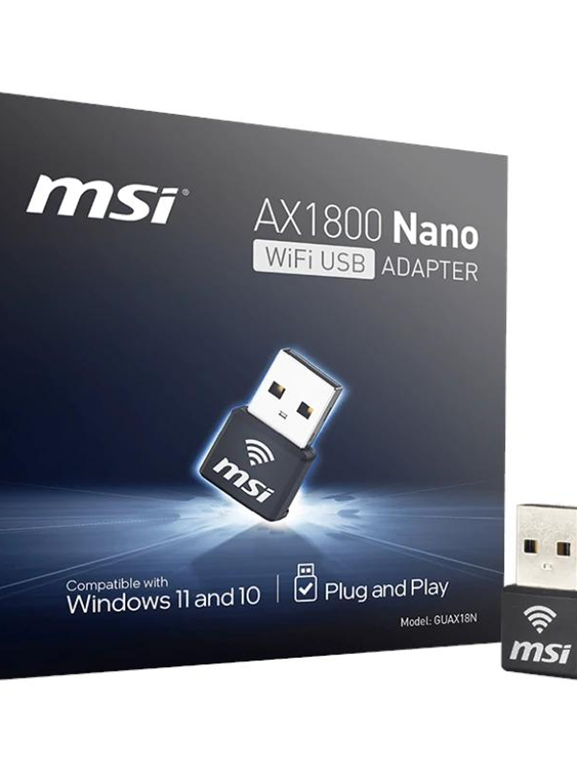 MSI GUAX18N AX1800 WiFi6 USB Nano Adapter 4