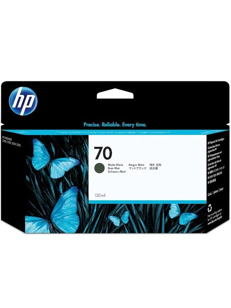 HP Cartucho 70 Negro 1