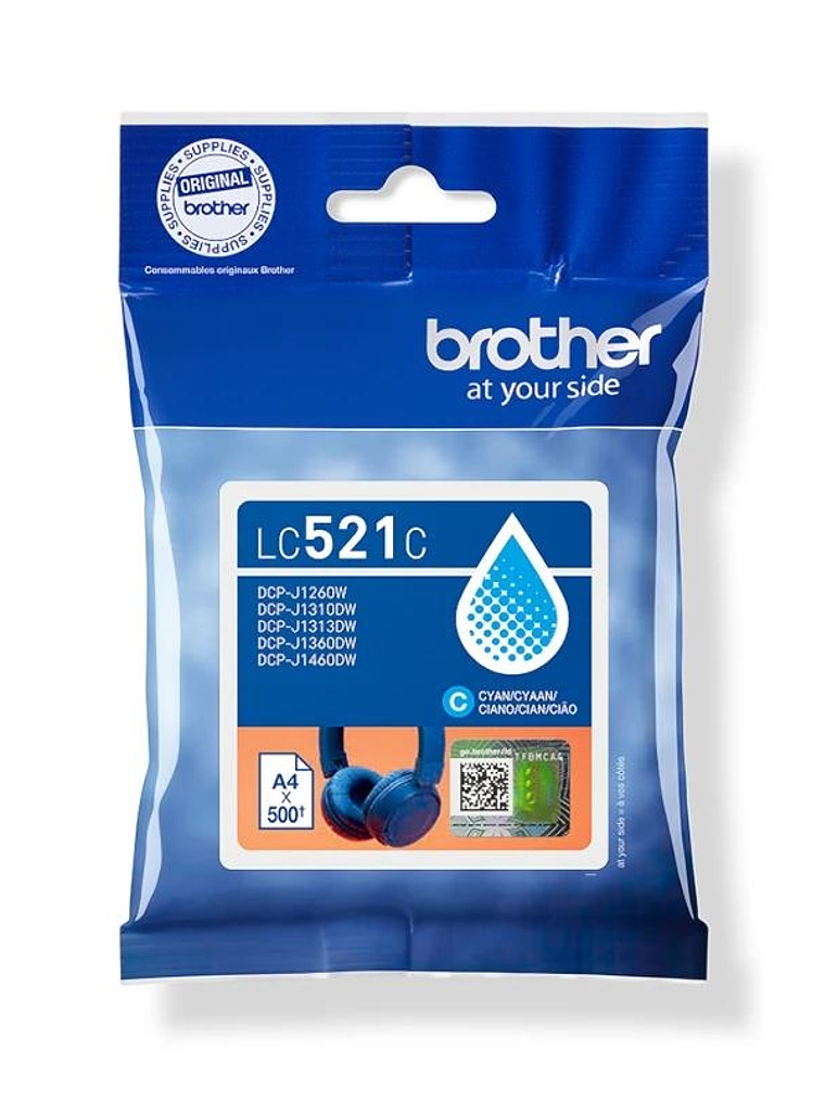 Brother Cartucho LC521C Cian 1
