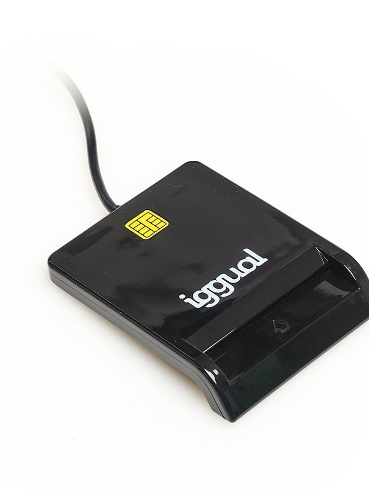iggual Lector DNI SIP tarjetas ID USB 2.0 negro 2