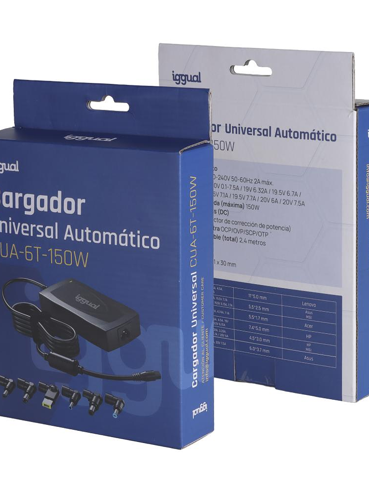 iggual Cargador Universal Automático CUA-6T-150W 2