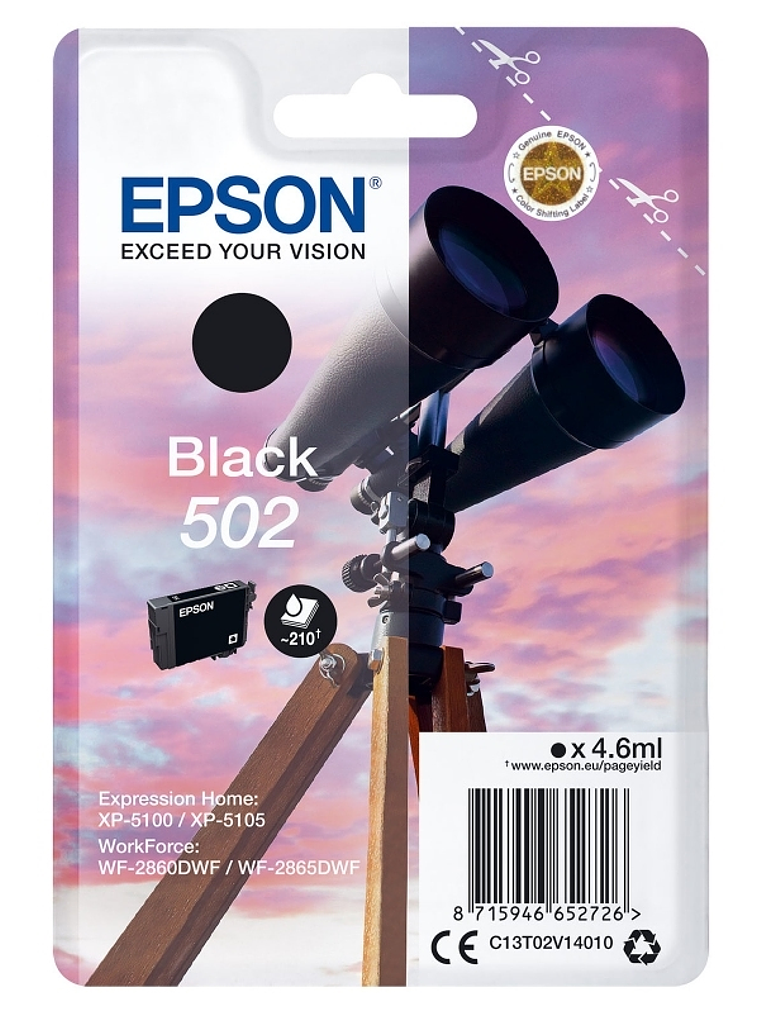 Epson Cartucho 502 Negro 1
