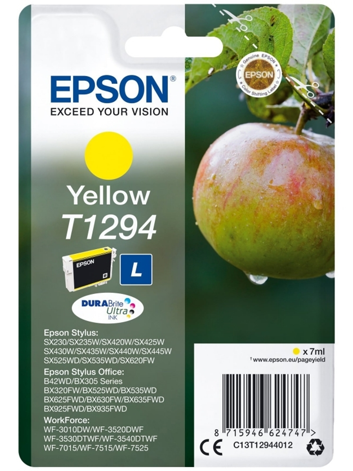 Epson Cartucho T1294 Amarillo 1