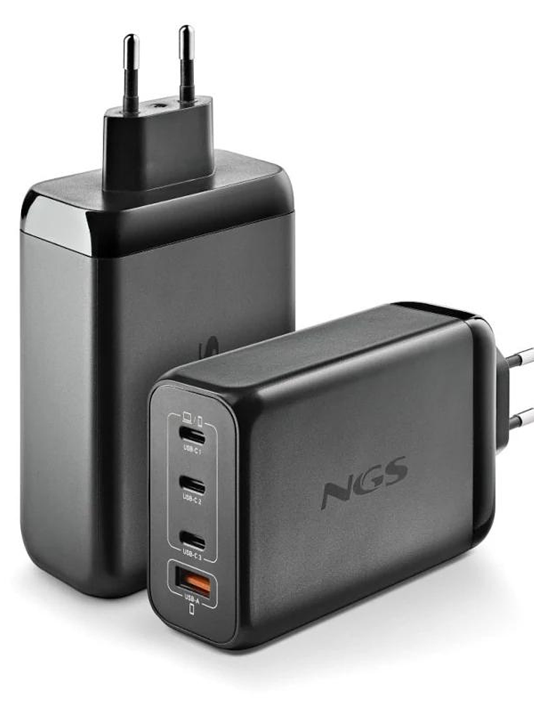 NGS CARGADOR ULTRARAPIDO240W 4 PUERTOS 3USB-C 1 US 2