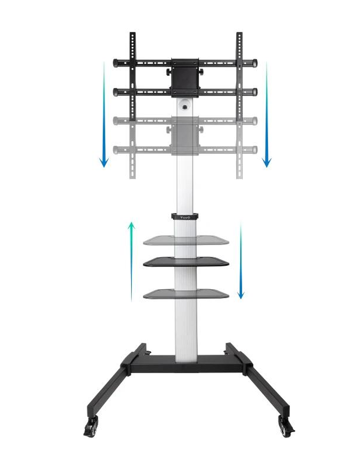 Tooq FS1886M-B Soporte suelo ruedas Hera 37