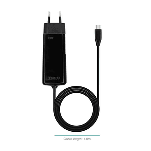 Tooq Cargador portátil GAN USB-C PD 100W Cúbico